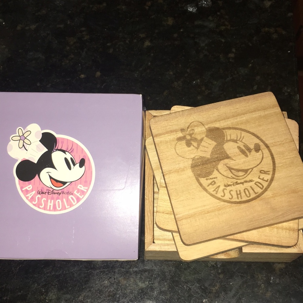 Chef Minnie Wooden Coasters